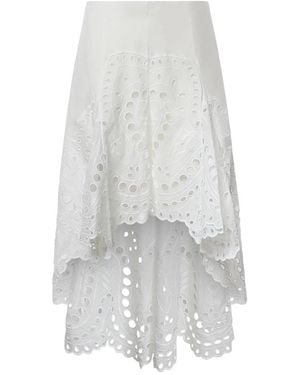 Charo Ruiz Midi Skirts - Blanco