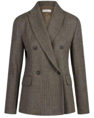 Antonelli Jassen ,Groen ,Katoen Double-Breasted Blazer - Grijs
