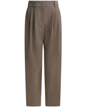 Sandbeige Tapered Trousers - Marron