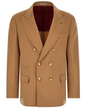 Brunello Cucinelli Blazers - Brown