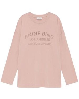 Anine Bing Long Sleeve Tops - Rosa