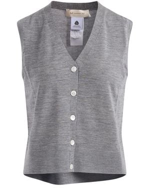 Max Mara Truien & Vesten ,Grijs ,Lange Gebreide Kleding
