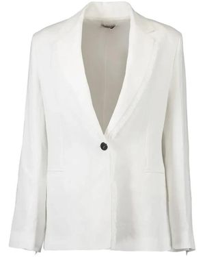 Antonelli Jassen ,Wit ,Leer Finnegan Blazer