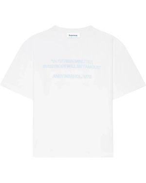Etudes Studio Tops ,Wit ,Katoen Aw Quote Katoenen T-Shirt