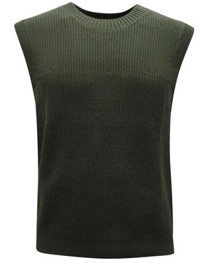 Sun 68 Gilet Big Knit - Grün