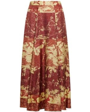 Pierre Louis Mascia Maxi Skirts - Brown