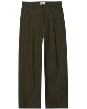 Obey Wide Trousers - Groen