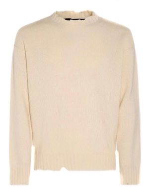 Isabel Benenato Round-Neck Knitwear - Natural