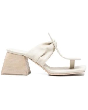 Uma Wang Heeled Mules - Wit