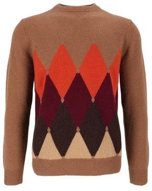 Ballantyne Rundhals-Pullover - Rot