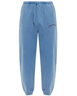 DSquared² Broeken ,Blauw ,Katoen Logo Trainingsbroeken