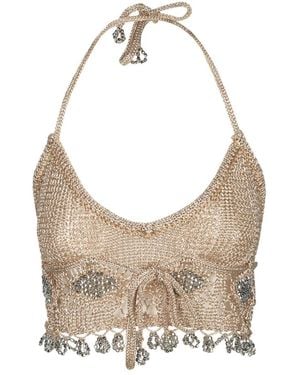 Rabanne Sleeveless Tops - Gris