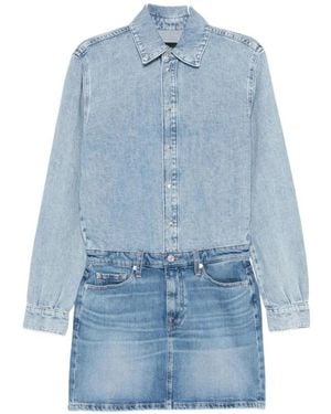 7 For All Mankind Short Dresses - Blue