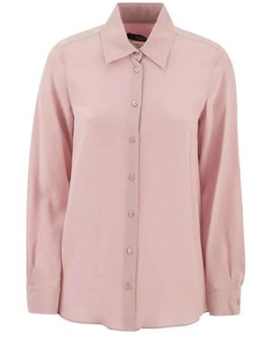 Weekend Rosa hemd mit spitzkragen - Pink