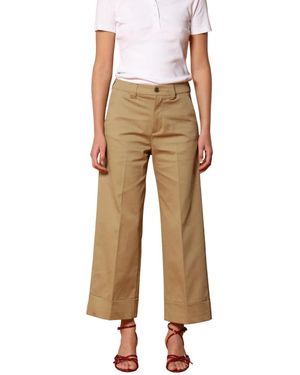 Mason's Wide Trousers - Neutro