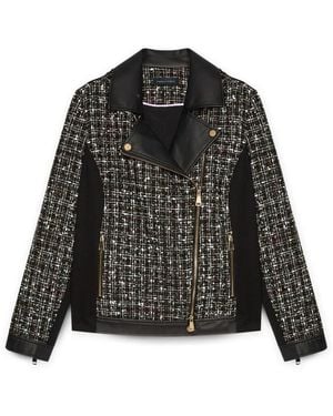 FIORELLA RUBINO Tweed Jackets - Nero