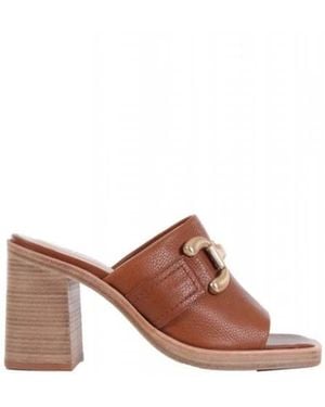 Zinda Heeled Mules - Marrón