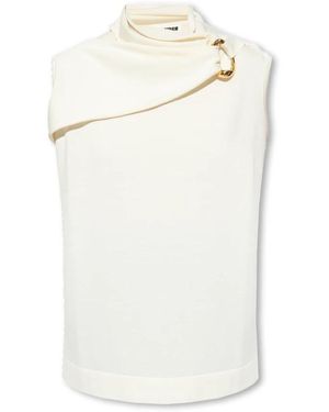 Jil Sander Sleeveless Tops - Bianco