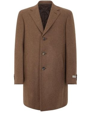 Canali Jassen ,Bruin ,Wol Lange Jas