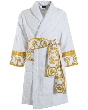 Versace Nachtkleding ,Wit ,Katoen Badjas