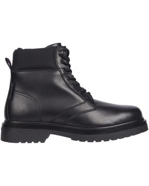 Tommy Hilfiger Lace-Up Boots - Black