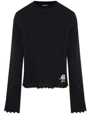 DIESEL Nachtkleding ,Zwart ,Katoen Lorelai Pyjamabroek