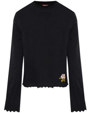 DIESEL Lorelai Pyjamatop - Schwarz