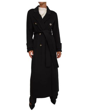 Fracomina Belted Coats - Nero