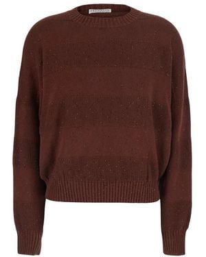 Brunello Cucinelli Truien & Vesten ,Bruin ,Truien