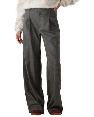 Gestuz Straight Trousers - Gris