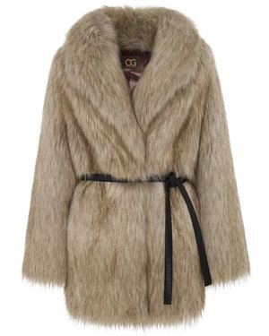 CESARE GASPARI Faux Fur & Shearling Jackets - Neutro