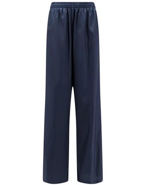 Gucci Technische Seiden-Popeline-Hose Mit Web - Blau