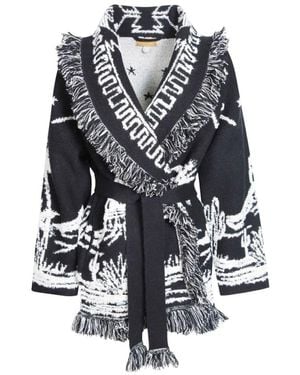 Alanui Gebreide Cardigan - Blauw