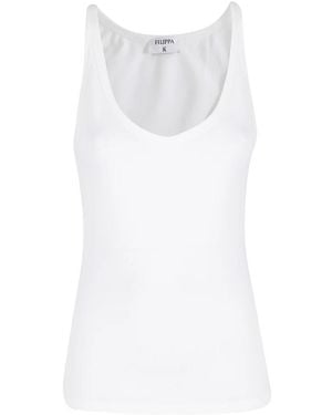 Filippa K Tops ,Wit ,Katoen V-Neck Tank