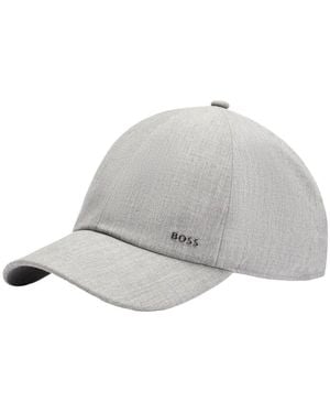 BOSS Einfache Twill Manopesca Cap Mit Logo - Grau