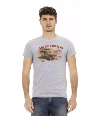 Trussardi Graues kurzärmeliges stilvolles t-shirt - Weiß
