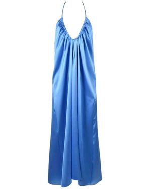 ACTUALEE Abito donna elegante poliestere elastan - Blu