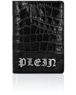 Philipp Plein Document Holder Gothic Plein - Schwarz