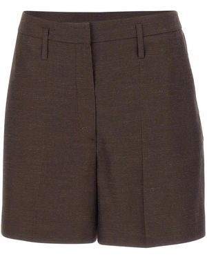 Birgitte Herskind Korte Broeken ,Bruin ,Leer Villy Shorts