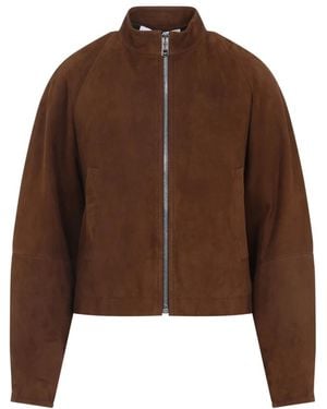 Alaïa Leather Jackets - Brown