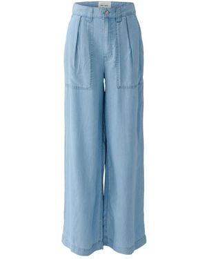 Ouí Wide Trousers - Blue