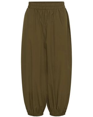 Soaked In Luxury Wide Trousers - Verde