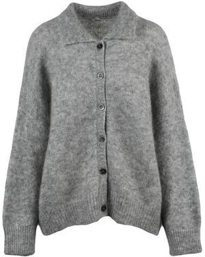 Aspesi Cardigan Over Con Colletto - Grau