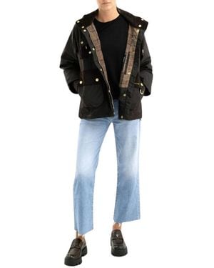 Barbour Willowmere Waxed Jacket - Zwart