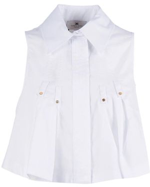 Elisabetta Franchi Waistcoats - White