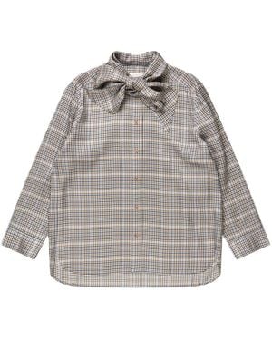 Munthe Overhemden ,Veelkleurig ,Veiling Blouse - Grijs