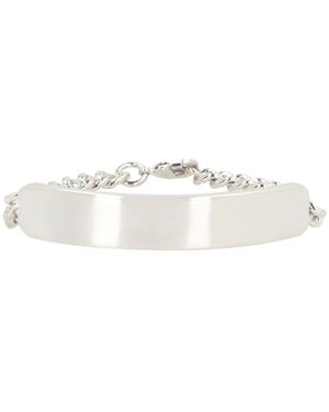 A.P.C. Minimalistischer silberring,messingkettenarmband - Weiß