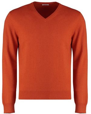Malo Cashmere Knitwear - Orange