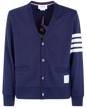 Thom Browne Cardigans - Bleu