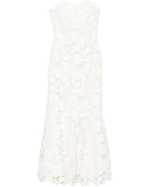 Jonathan Simkhai Elegantes Bustier Midi Kleid - Weiß